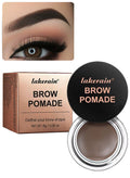 lakerain Brow Pomade Natural Long Lasting Sweat Proof Waterproof Eyebrow Makeup Gels Smooth Fast Drying Eyebrow Color Cream Eyebrow Pomade Brow Coloring Gel Medium Brown 02