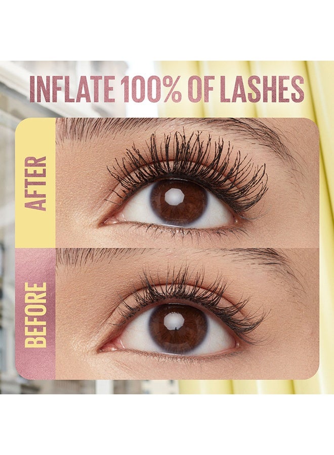 Maybelline New York Colossal Bubble Longwear Mascara, Buildable Inflated Volume, Blackest Black
