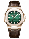 POEDAGAR Ultra Thin Waterproof Men's Watch with Calendar, Mineral Glass, and Unique Octagonal Case Design