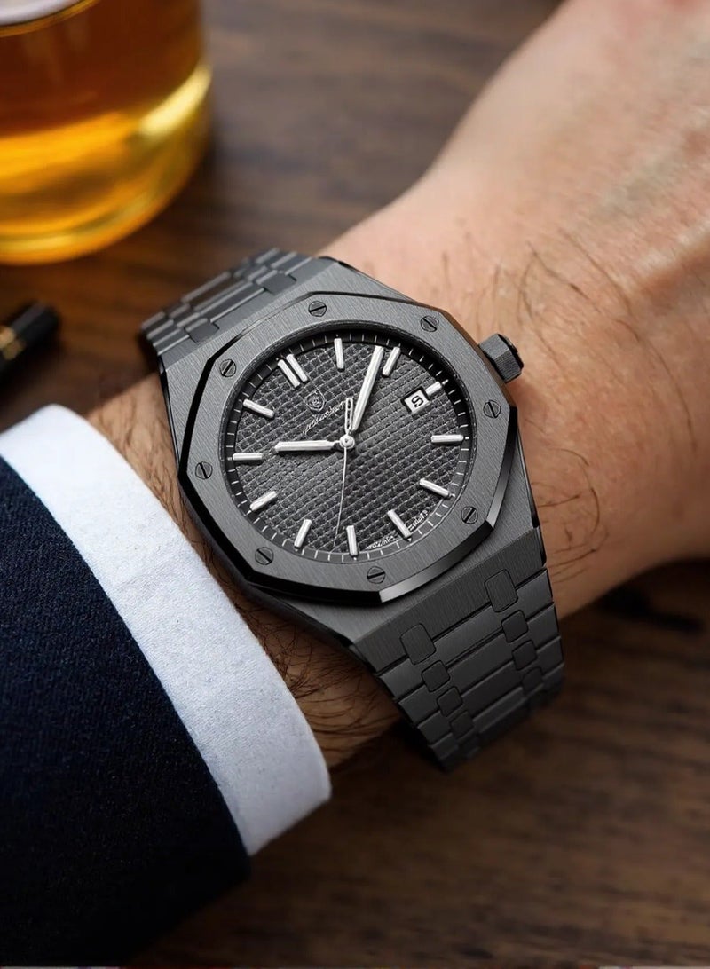 POEDAGAR Man Watch, Waterproof Luminous Men's Watch Quartz, Men's Wrist Watches