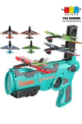 Assorted Color Airplane Launcher Gun Toy with 4 Foam Glider Planes