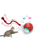 Giociv Interactive Cat Toys Ball, Automatic Cat Interactive Toy for Indoor Cats Fast Rolling on Carp