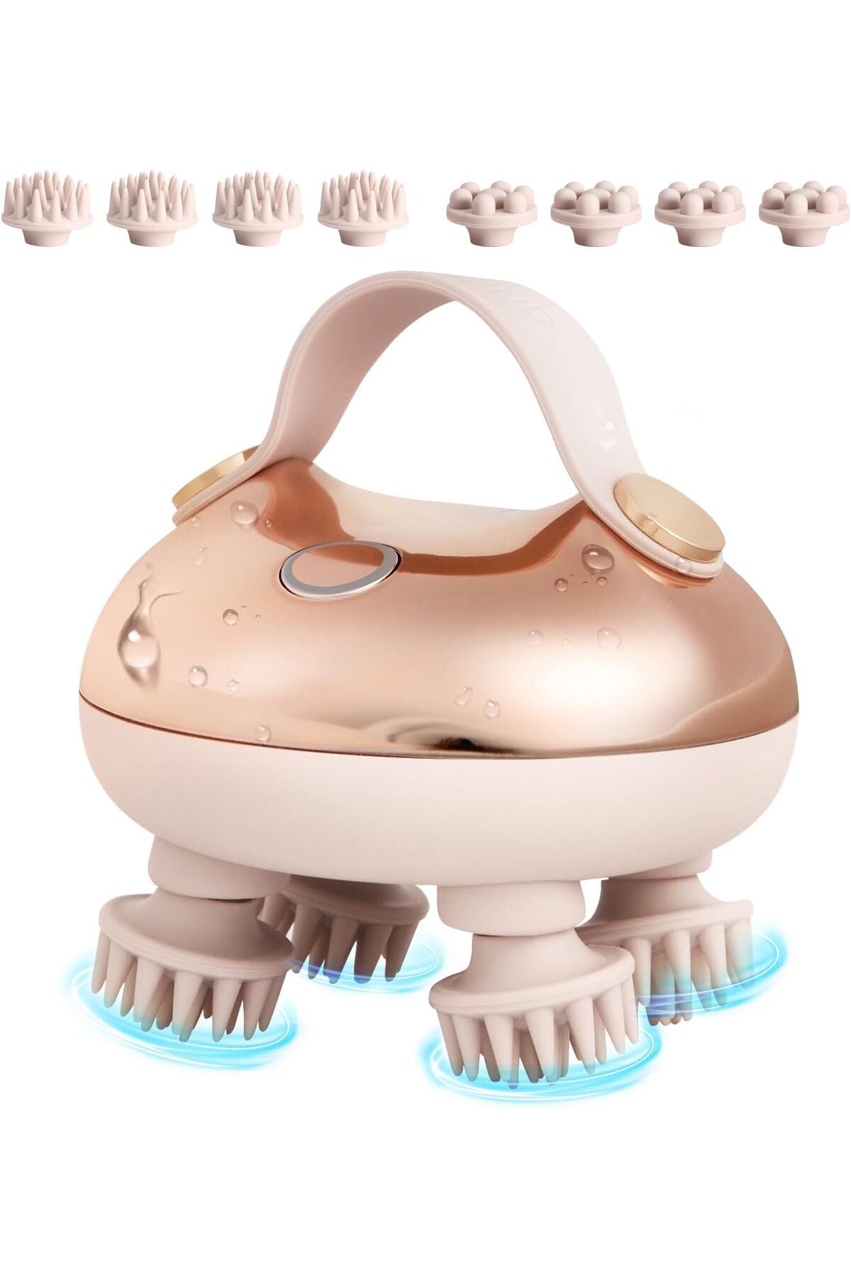 Scalp Massager Rechargeable Head Massager Scalp Stress Relax, 5 in 1 Waterproof Handheld Ha