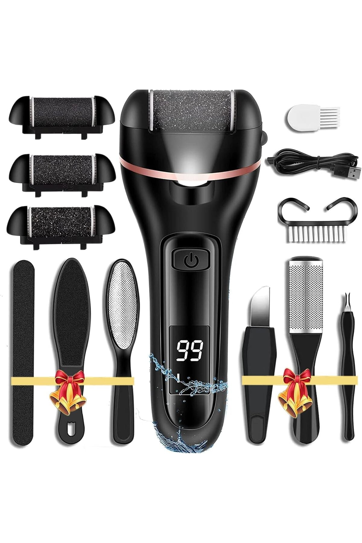 CIVYPRO Callus Remover for Feet, 13-in-1 Professional Pedicure Tools Foot Care Kit, Foot Scrubber El
