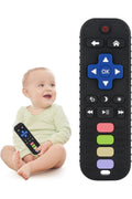 Chuya Baby Teether Toy Chew Toy for Babies 3-24 Months TV Remote Control Shape Teething Relief Baby Toys for Infants (Black)