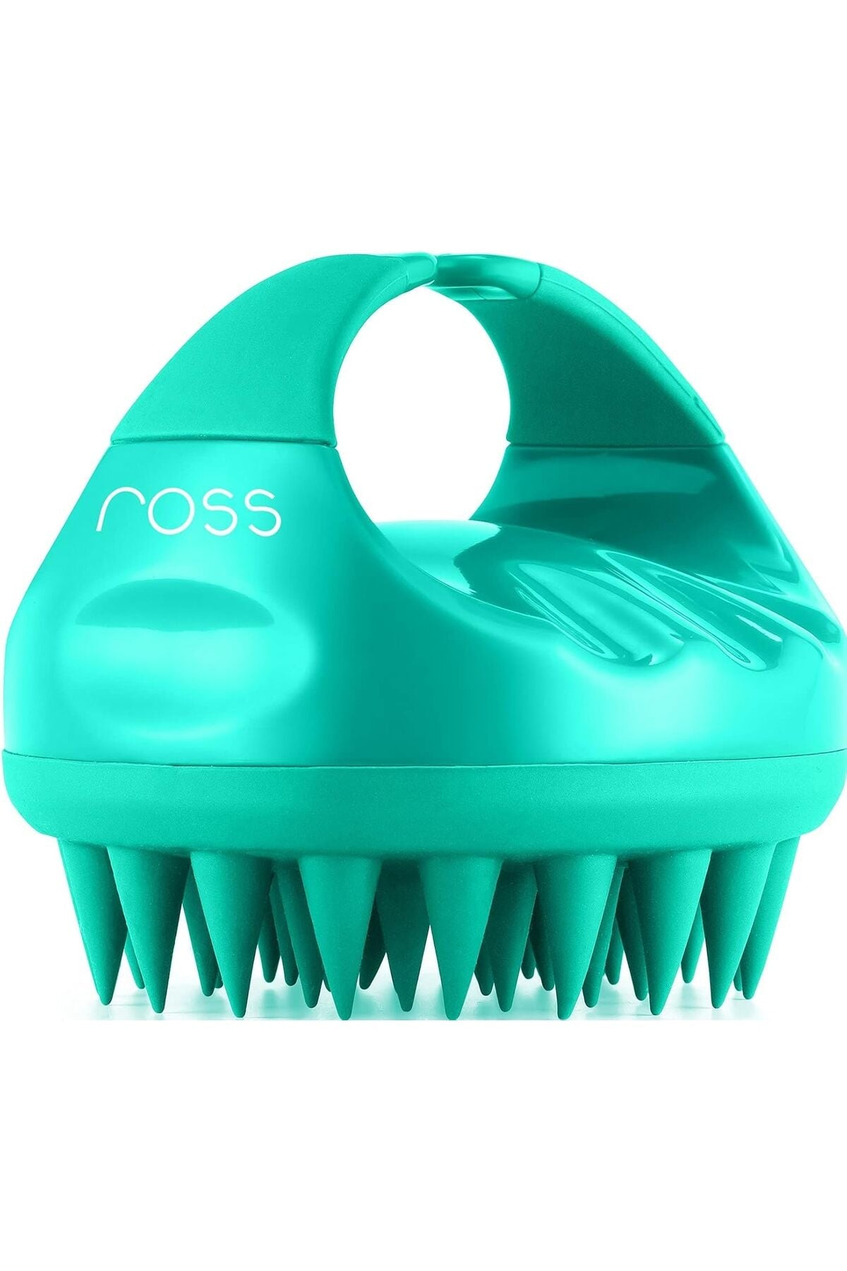 Hair Scalp Massager Shampoo Brush with Soft Silicone Bristles (Green)