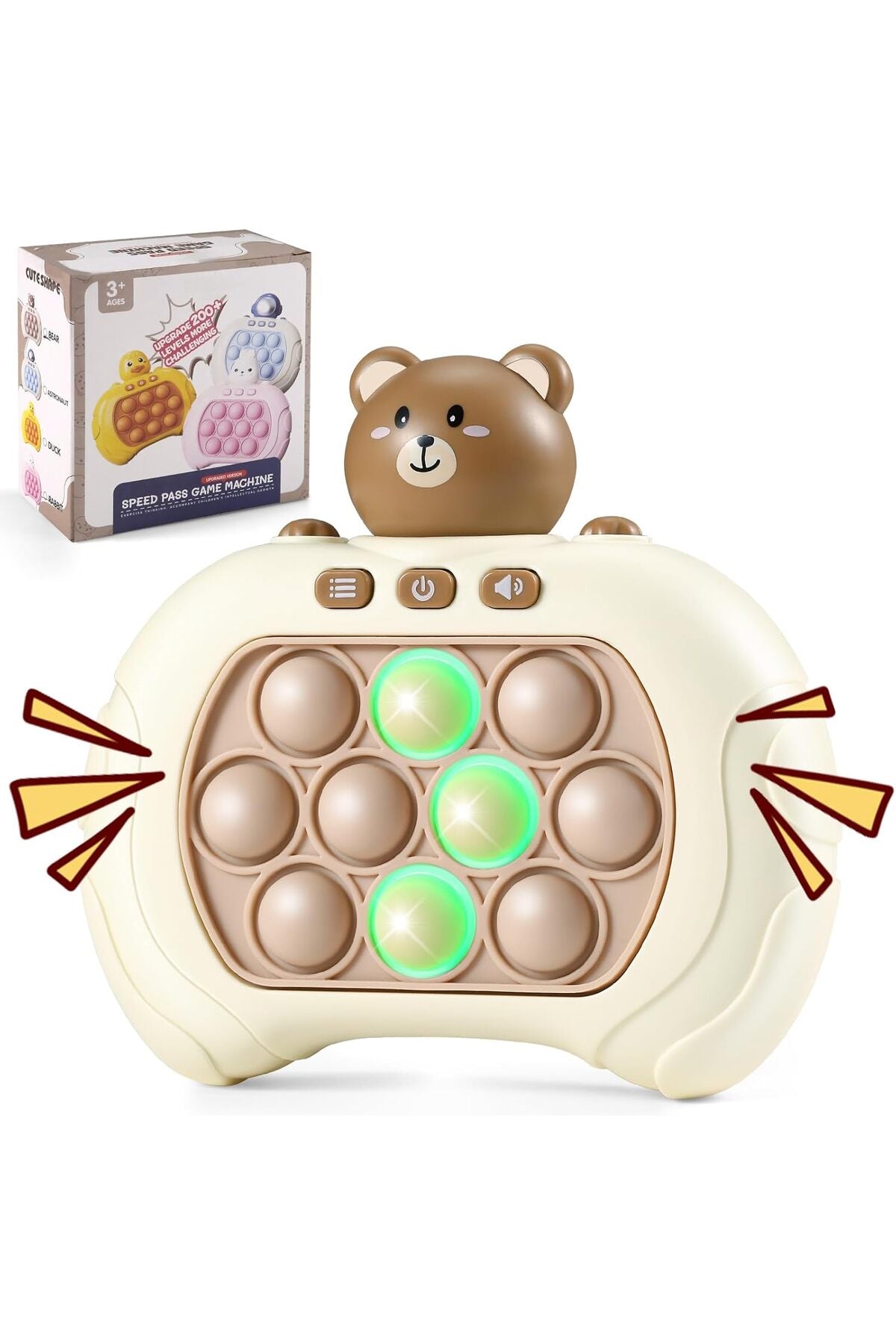 Fast Push Bubble Game, Pop Quick Push Game Pop Light Up Game Toys