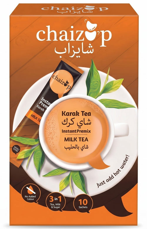 Chaizup Instant Premix Karak Tea Milk 200grams (Pack of 10)