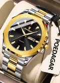 POEDAGAR Man Watch , Waterproof Luminous Men's Watch Quartz, Men's Wrist Watches 42mm
