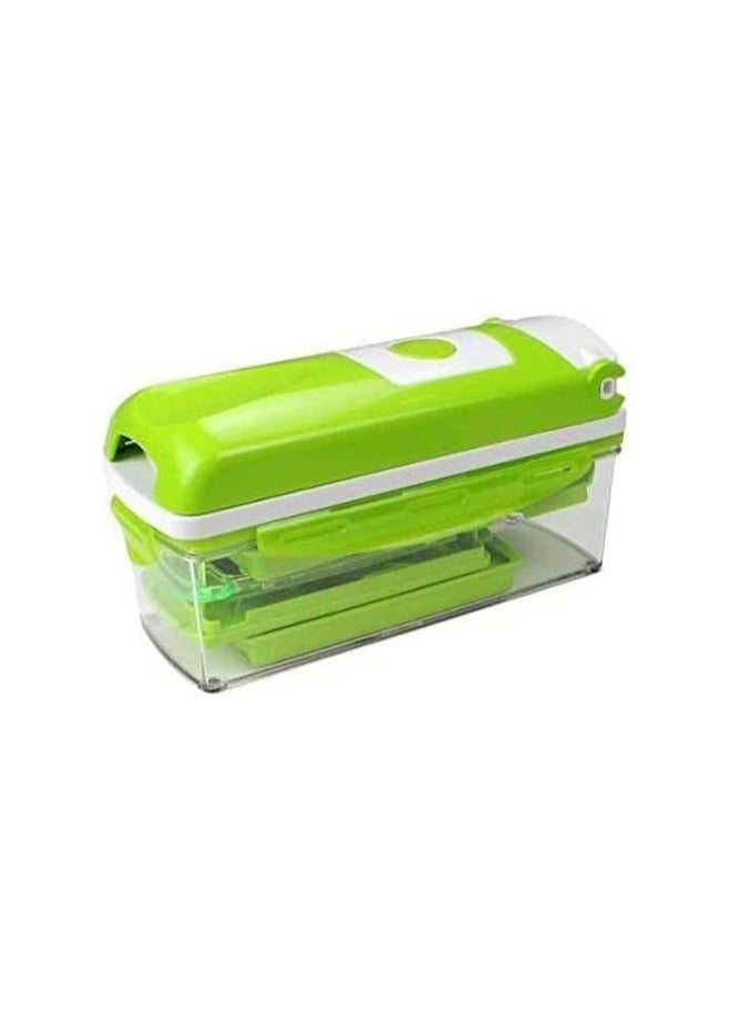 Vegetable Chopper Food Processor 4-in-1 Handheld Blender Salad Spinner Onion Slicer Cheese Grater Potato Cutter Meat Mincer Garlic Dicer Mandoline Slicer Kitchen Tools & Gadgets Herb Roller