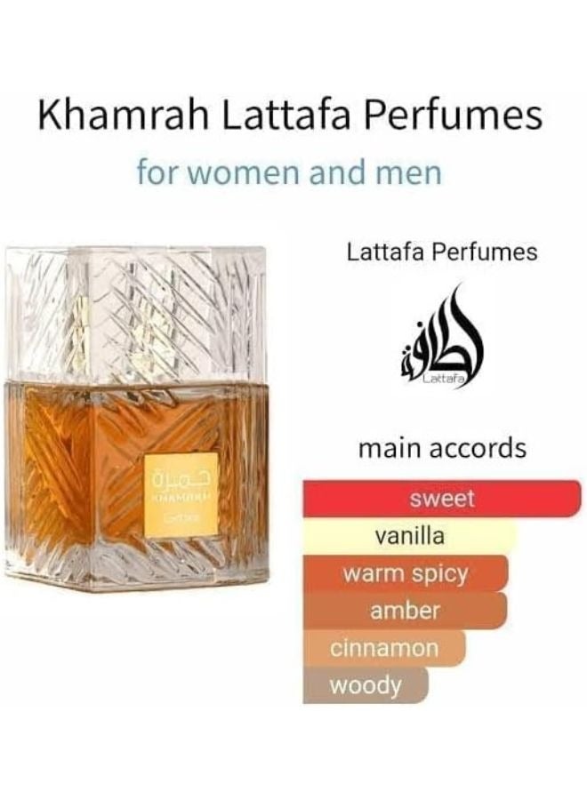 Lattafa Khamrah Unisex Eau De Parfum by Lattafa 100ml