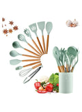 MMG Cooking utensil Set, 12 Pcs Silicone Spatula Set for Baking, Cooking & Decorating, Home Kitchen 