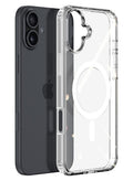 MMG iPhone 16 Clear Magnetic Cover | Mag Safe Compatible | Hybrid Protective Crystal Clear Hard Back