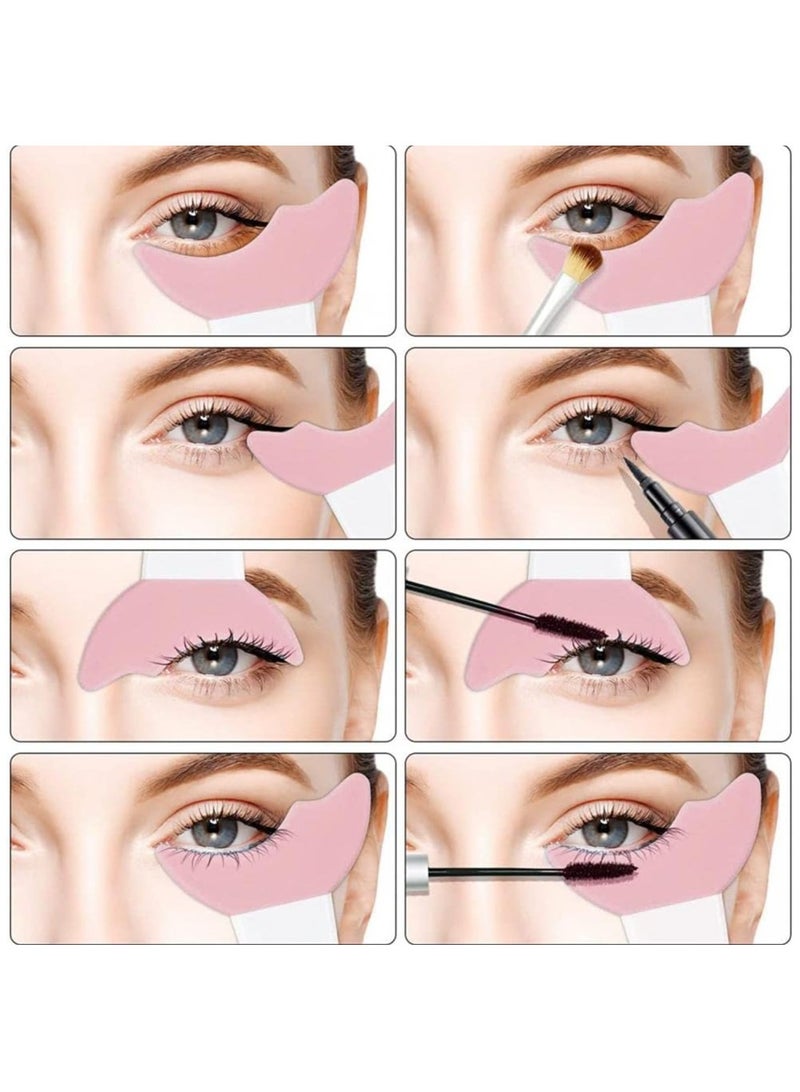 MMG Multi functional Eye Makeup Stencil Mascara Shield Guard Applicator Eyelash Pads Eyeliner Eyesha