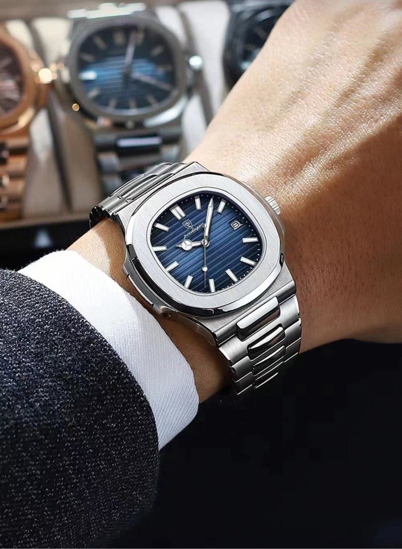 POEDAGAR Man Watch Waterproof Luminous Men's Watch Quartz - 41mm