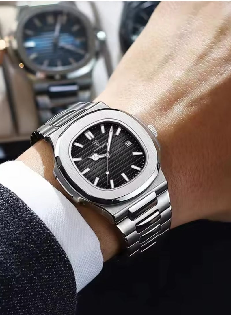 POEDAGAR Man Watch Waterproof Luminous Men's Watch Quartz - 41mm