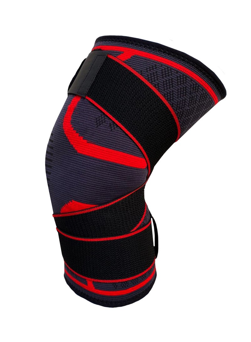 MMG Knee Support Brace Adjustable Sleeves Knee Stabilizer Exercise and Workout for Running (Single P