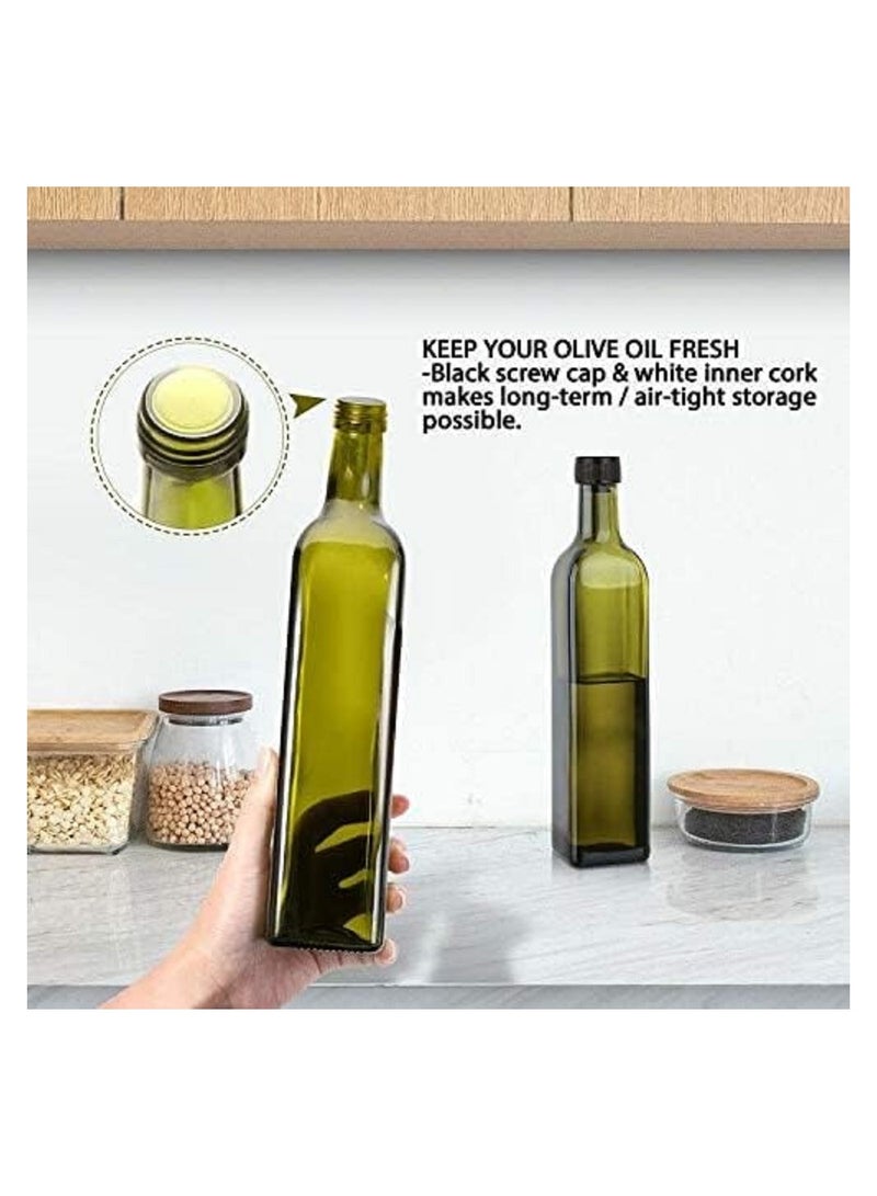 MMG 17oz/500ML Olive Oil Dispenser Bottle for Kitchen, Premium Oil and Vinegar Cruet, Oil and Vinega