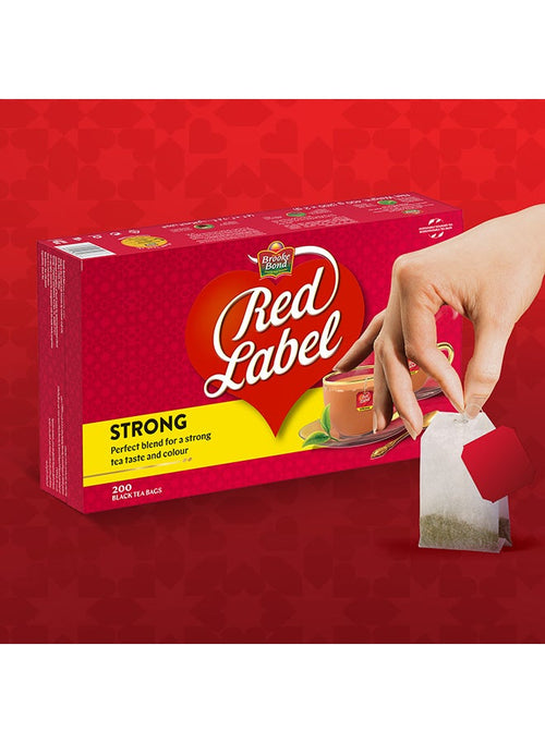Brooke Bond Red Label Black Tea, 100 Teabags 200grams