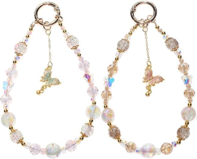 Beaded Cell Phone Charm Strap, Cell Phone Wristband Elegant Cell Phone Charm, Crystal Bracelet Wrist
