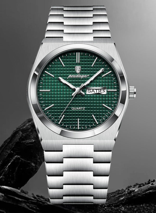 POEDAGAR Man Watch , Waterproof Luminous Men's Watch Quartz, Men's Wrist Watches 40mm