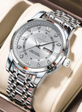 POEDAGAR Watches for Men , Waterproof Luminous Men's Watch Quartz - Case 41mm