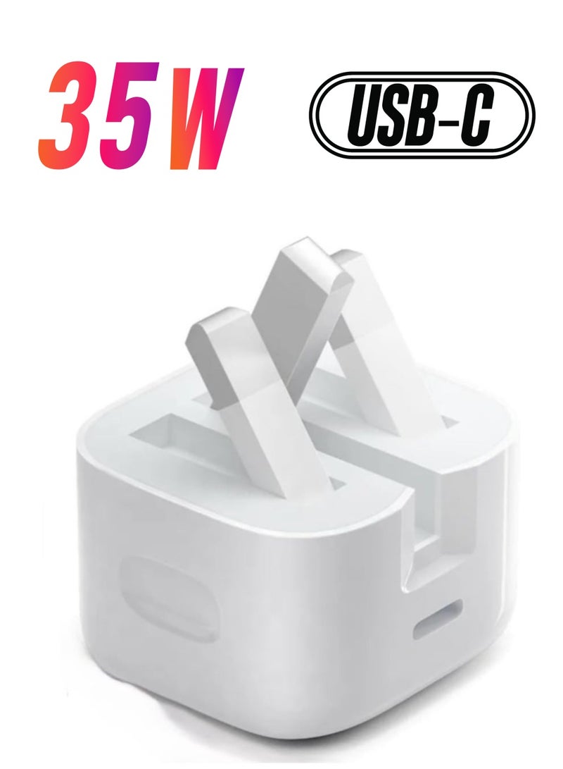 MMG iPhone 35 Watt Fast Charger | USB C Wall Fast Charger Compatible with iPhone 17/16/15/14/14 Pro/