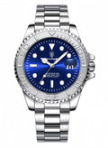 POEDAGAR Men's Classic Waterproof Watch with Luminous Display, Date Function & Mineral Glass - Elegant Quartz Wristwatch