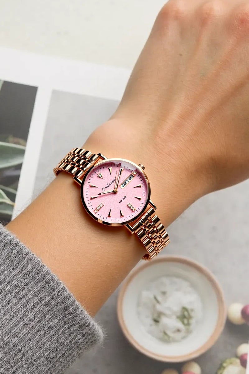 POEDAGAR Women Watch , Women's Waterproof Luminous Quartz Classic Wrist Watch - 32mm