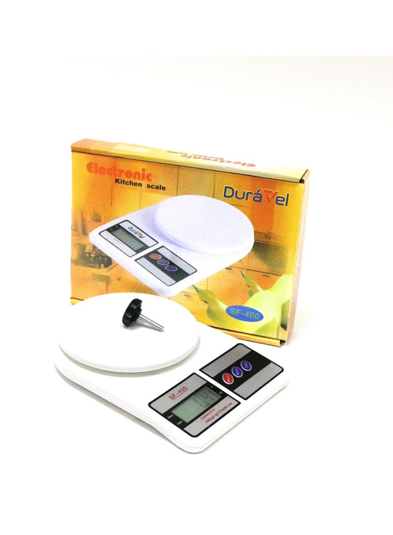 Duravel Digital Kitchen Scale for Gram + Battery | Digital Display with Auto-on & off System Gadget for Cooking-Baking