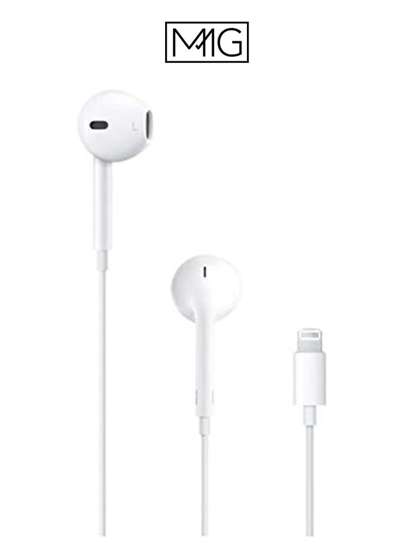 MMG EarBuds With Lightning Connector | iPhone Headphones, [MFI Certified] Earphones Wired Stereo Sou