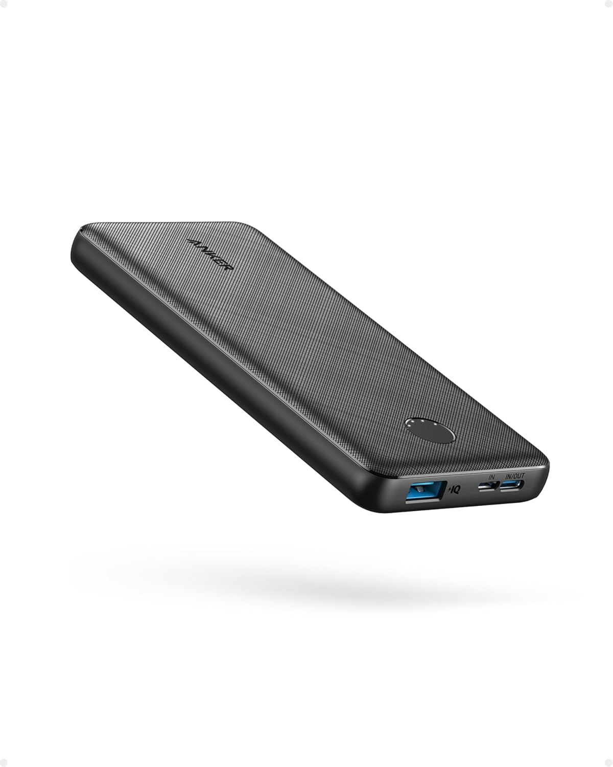 Anker Power Bank, Compact Portable Charger (PowerCore 10K) 10,000mAh Battery Pack with PowerIQ Charg