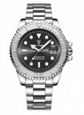 POEDAGAR Men's Classic Waterproof Watch with Luminous Display, Date Function & Mineral Glass - Elegant Quartz Wristwatch