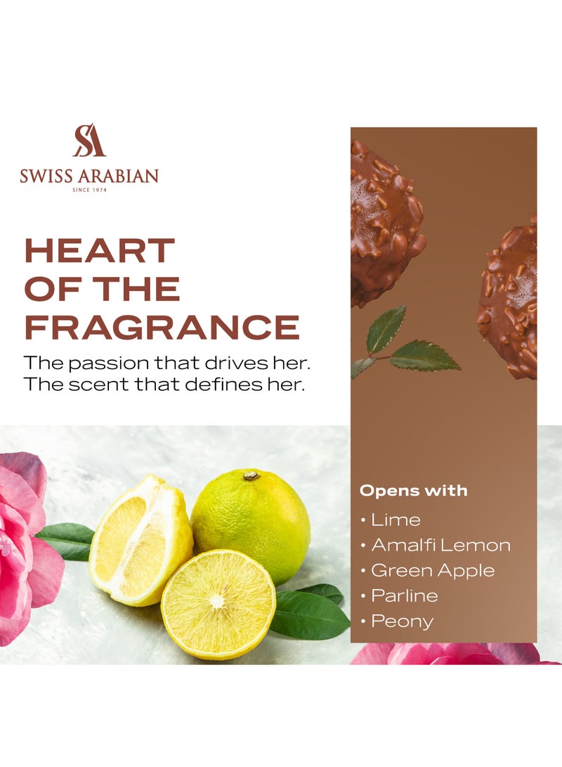 SWISS ARABIAN Shaghaf for Women Eau de Parfum, 75ml, Premium Quality Perfume, Women Perfume, Citrus, Fruity, Luxurious Blend