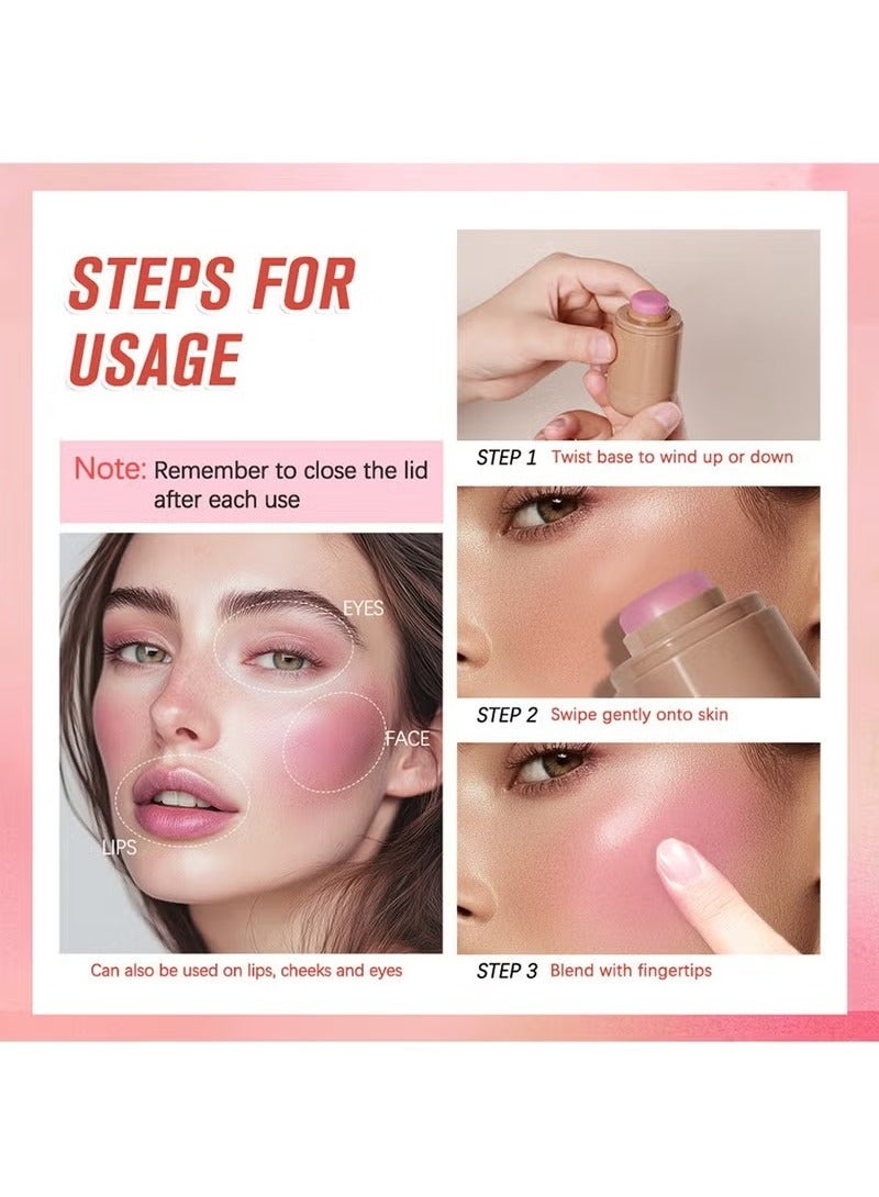 lakerain Creamy Blush for Buildable Color | Soft & Velvety Texture | Long-Lasting, Luminous Finish | Hydrating & Blendable | Natural Glow for All Skin Types