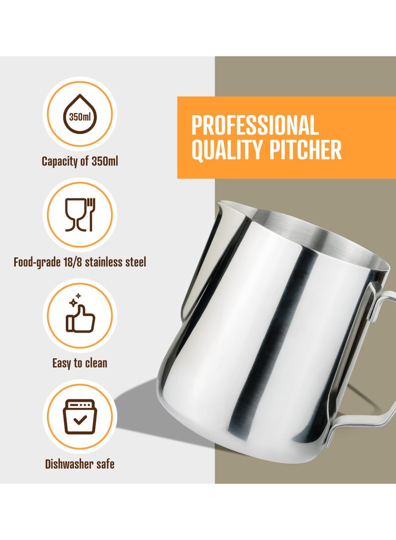 MMG Stainless Steel Milk Frother Pitcher Milk Frothing Coffee Cup, Perfect Pitcher for Espresso Latt