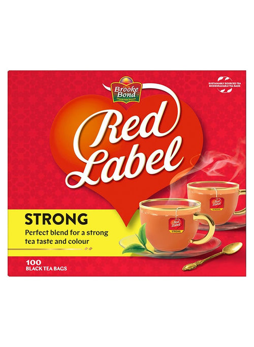 Brooke Bond Red Label Black Tea, 100 Teabags 200grams