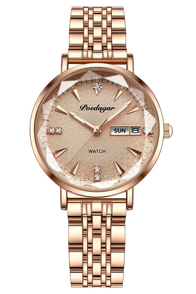 POEDAGAR Women Watch , Women's Waterproof Luminous Quartz Classic Wrist Watch - 32mm