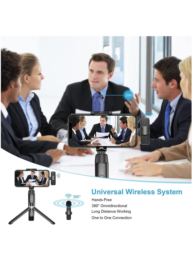MMG Professional Wireless Lavalier Lapel Microphone for iPhone, iPad - Cordless Omnidirectional Cond