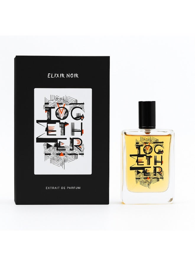 Hermoso Elixir Noir Extrait de Parfum 100ml | Long-Lasting Smoky Oud Perfume for Unisex
