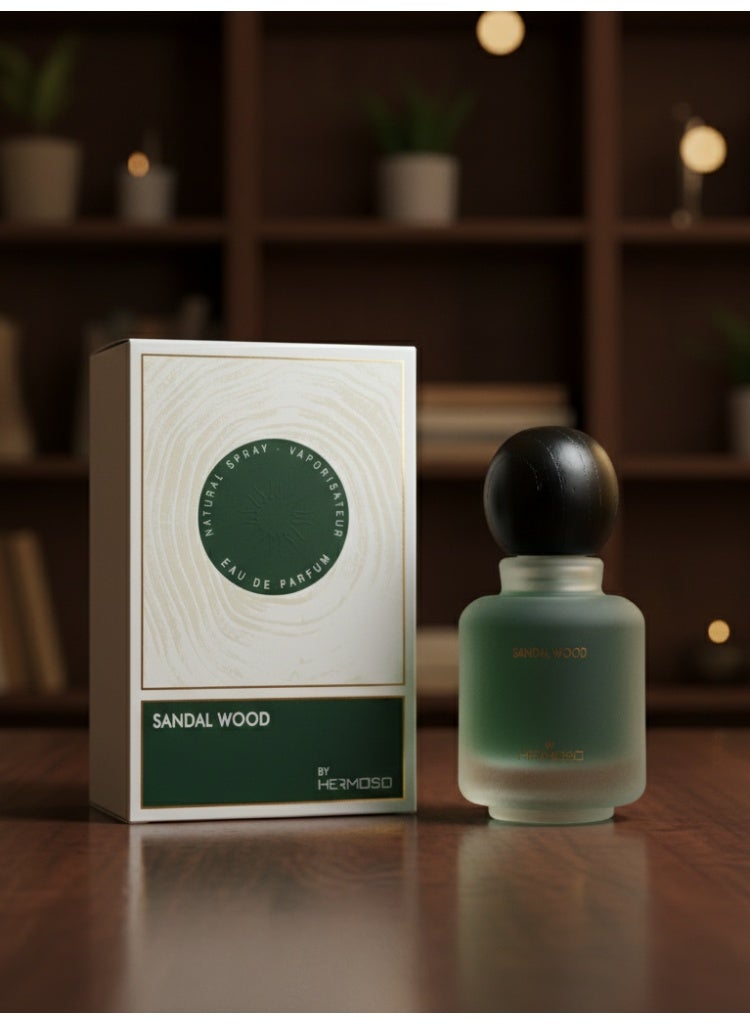 Hermoso Sandalwood Eau de Parfum 100ml | Warm & Spicy Woody Fragrance for Men | Long-Lasting EDP