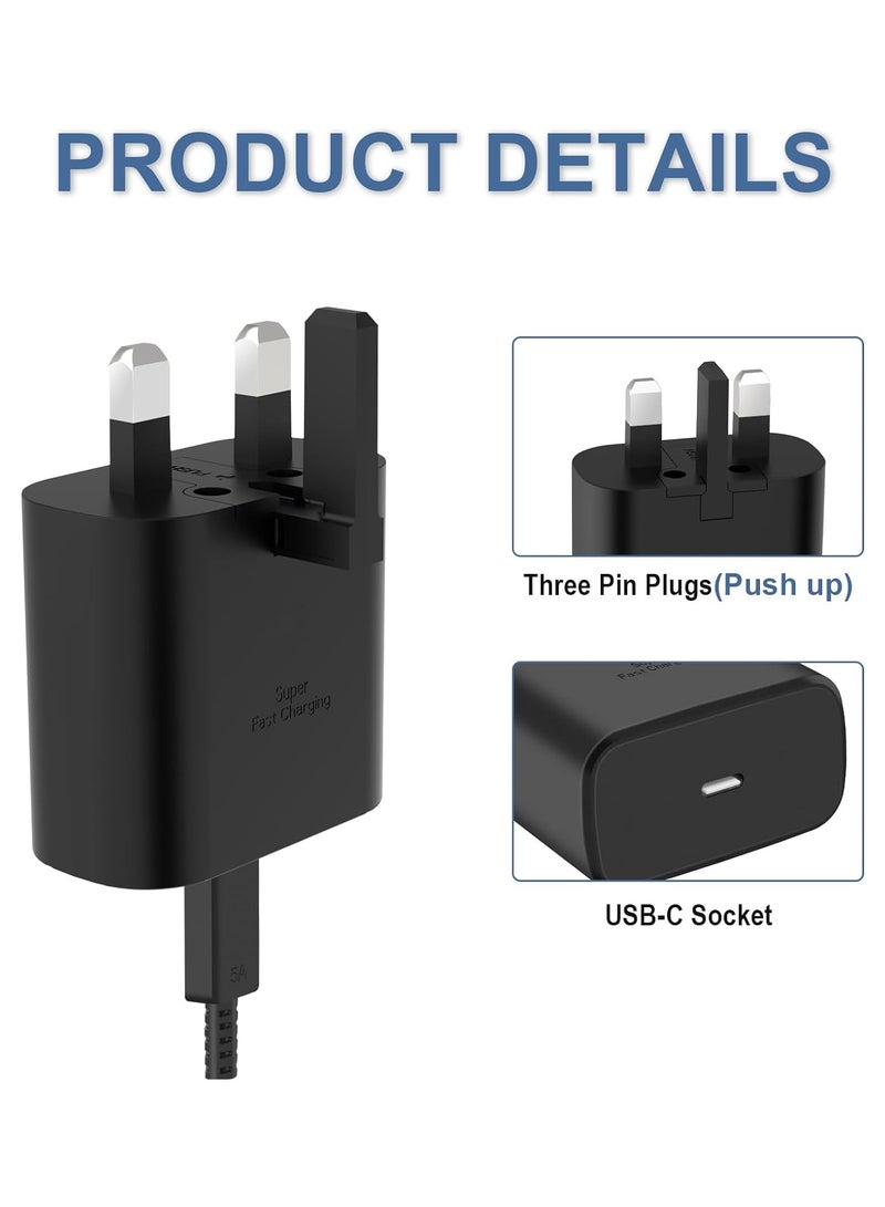 MMG 45W USB C Super Fast Charging Charger - Compatible with S24 S23 S22 S21 S20 Ultra, S24+ S23+ S22