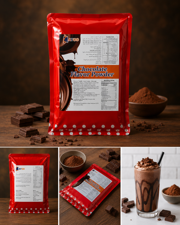 Chocolate Flavor Powder 1kg | Premium Chocolate Drink & Dessert Mix | Rich Cocoa Taste | For Milkshakes, Coffee, Bubble Tea, Ice Cream, Cakes & Baking