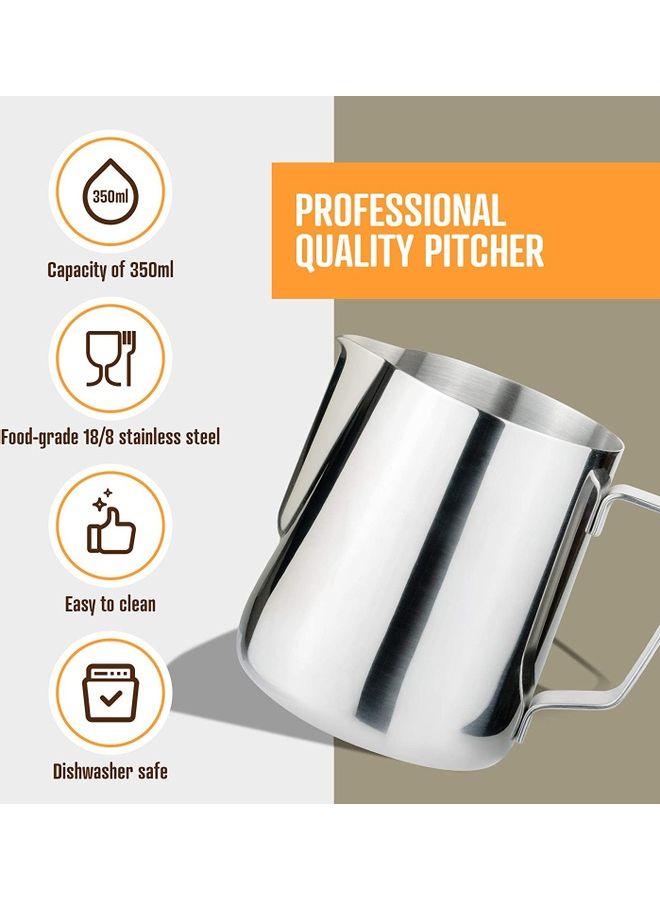 MMG Milk Frothing Steaming Pitchers Stainless Steel 350ml