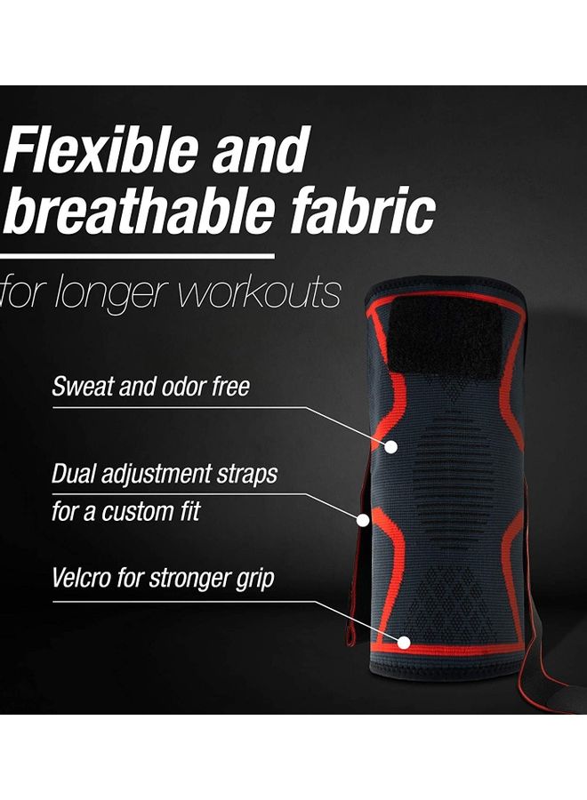 MMG Adjustable Compression Knee Support Brace Large