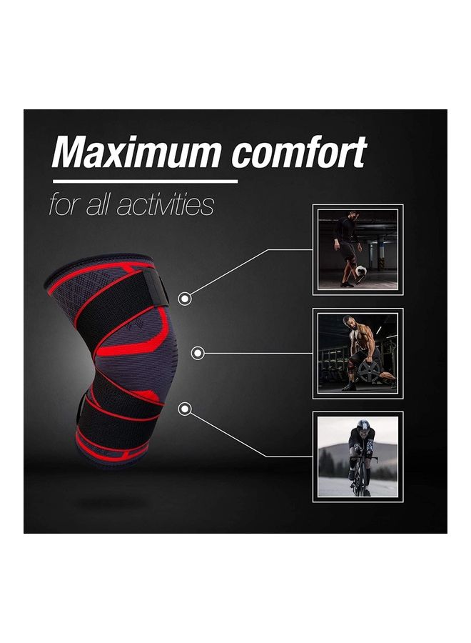 MMG Adjustable Compression Knee Support Brace Large