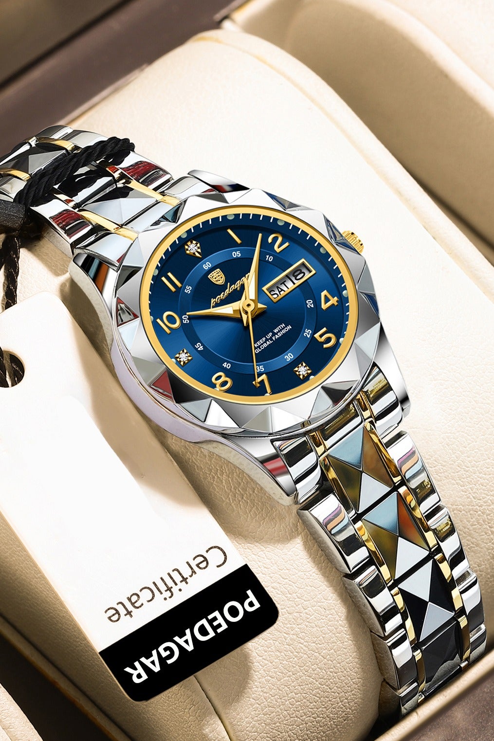 POEDAGAR Women Watch , Women's Waterproof Luminous Quartz Classic Wrist Watch - 27mm