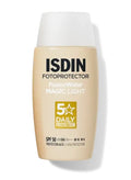ISDIN Fotoprotector Fusion Water Magic Color (Light) SPF 50 [50Ml] - Ultra-Light Tinted Sunscreen With Mediterranean Algae To Even Skin Tone And Hydrate