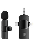 MMG Wireless Lavalier Microphone 3 in 1 for iPhone iPad USB C Smartphone Computer Camera, Plug and P