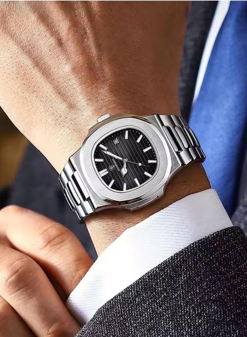 POEDAGAR Man Watch Waterproof Luminous Men's Watch Quartz - 41mm